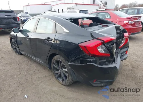 2020 Honda Civic Sport from USA, damaged, VIN 19XFC2F83LE018675